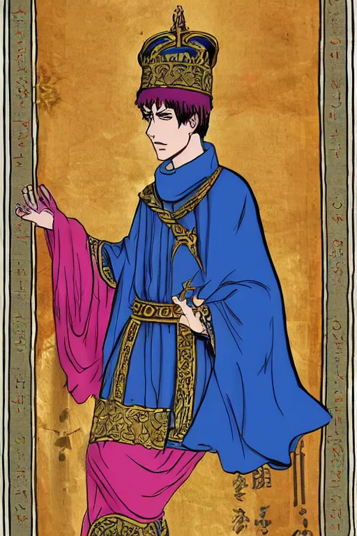 Prompt: emperor justinian anime