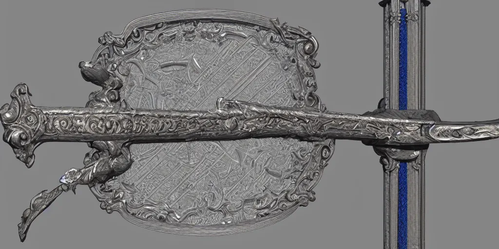 Image similar to stereoscopic 3 d image of a sword