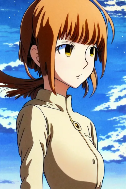 Prompt: anime art full body portrait character nausicaa concept art, anime key visual of elegant young female, brown hair and large eyes, finely detailed perfect face delicate features directed gaze, sunset in a valley, trending on pixiv fanbox, studio ghibli, extremely high quality artwork by kushart krenz cute sparkling eyes hayao miyazaki