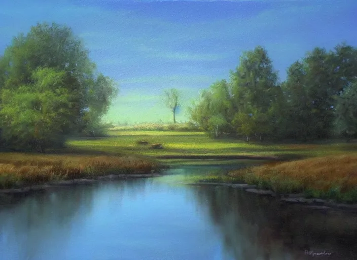 Image similar to serene landscape by richard mayhew