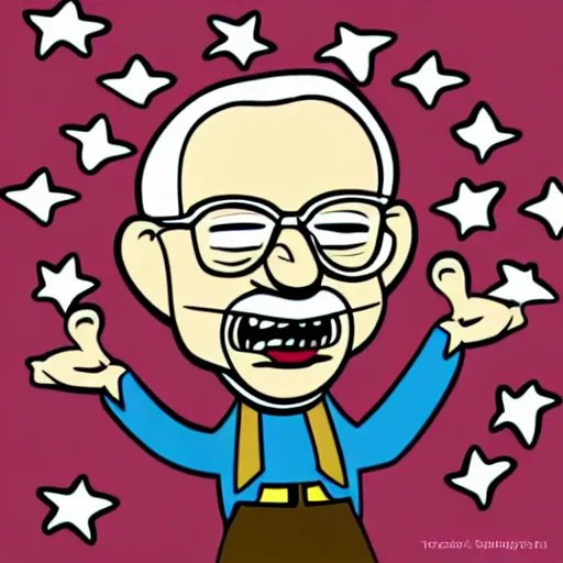 Image similar to crazy - rant - grandpa - frick as an nft - comic - art made by pop wonder, svg comic style, vector - artwork made in adobe - illustrator