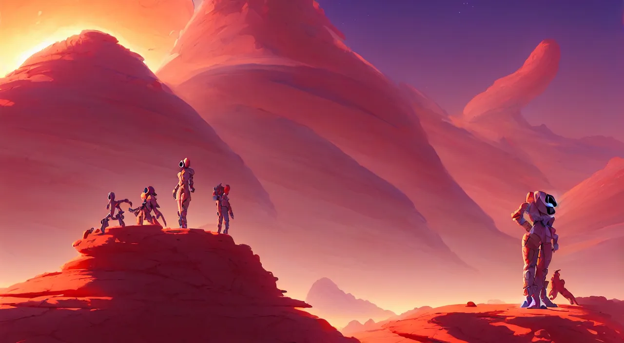 Image similar to base on mars, in marble incrusted of legends heartstone official fanart behance hd by Jesper Ejsing, by RHADS, Makoto Shinkai and Lois van baarle, ilya kuvshinov, rossdraws global illumination