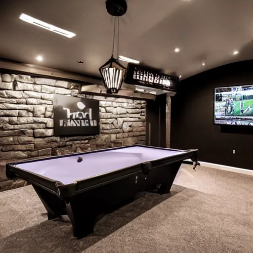 Image similar to the ultimate man cave,photgraphy,detailed