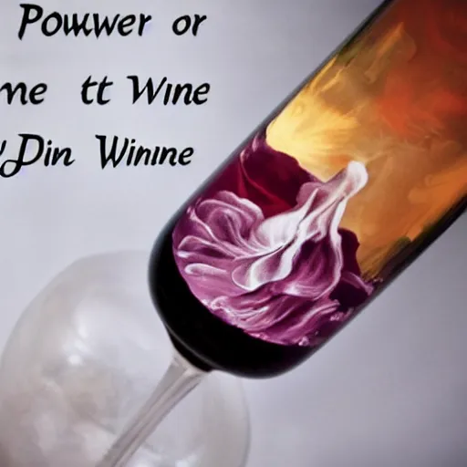 Prompt: Power to my wine, a feminine divine