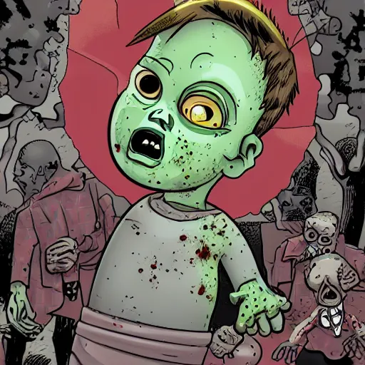 Prompt: zombie baby by robert kirkman