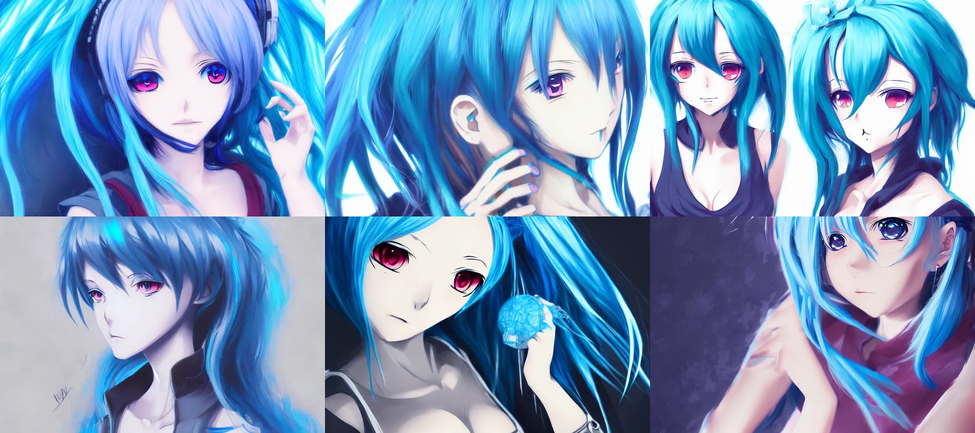 40 Most Beautiful Blue Hair Anime Girls In Anime World - Gizmo Story