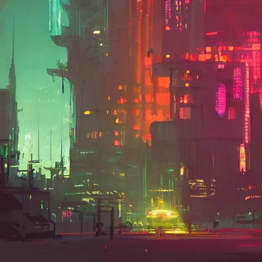 Image similar to ismail inceoglu's concept art, cel shadow, film shooting, trends on artstation, high quality, brush strokes, bright colors, neon flashing cyberpunk city castle under the night sky - w 8 9 6 - c 1 4. 0