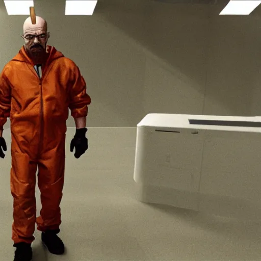 Image similar to Walter White as Gordon Freeman