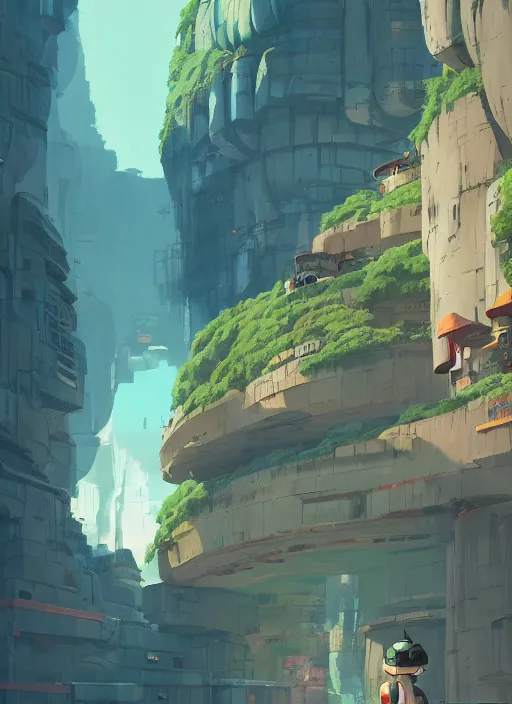 Image similar to underground tunnel in a canyon, nuclear powered, detailed, futuristic, cory loftis, james gilleard, atey ghailan, makoto shinkai, goro fujita, studio ghibli, rim light, exquisite lighting, clear focus, very coherent, plain background