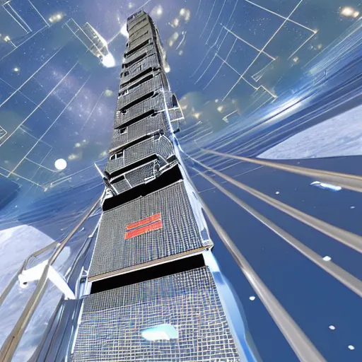 Image similar to space elevator