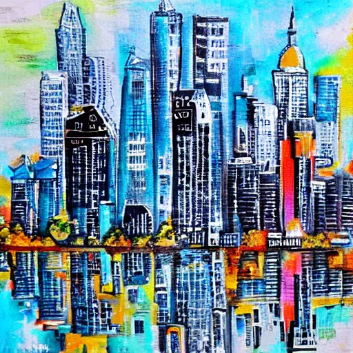 Image similar to cityscape art