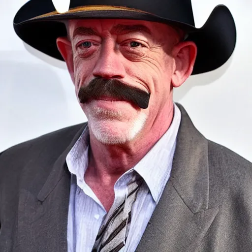 Prompt: j. k. simmons!!!! as a cowboy with a moustache