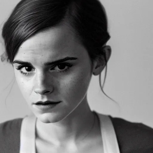 Image similar to an avocado in the role of emma watson, cinematography by stanley kubrick