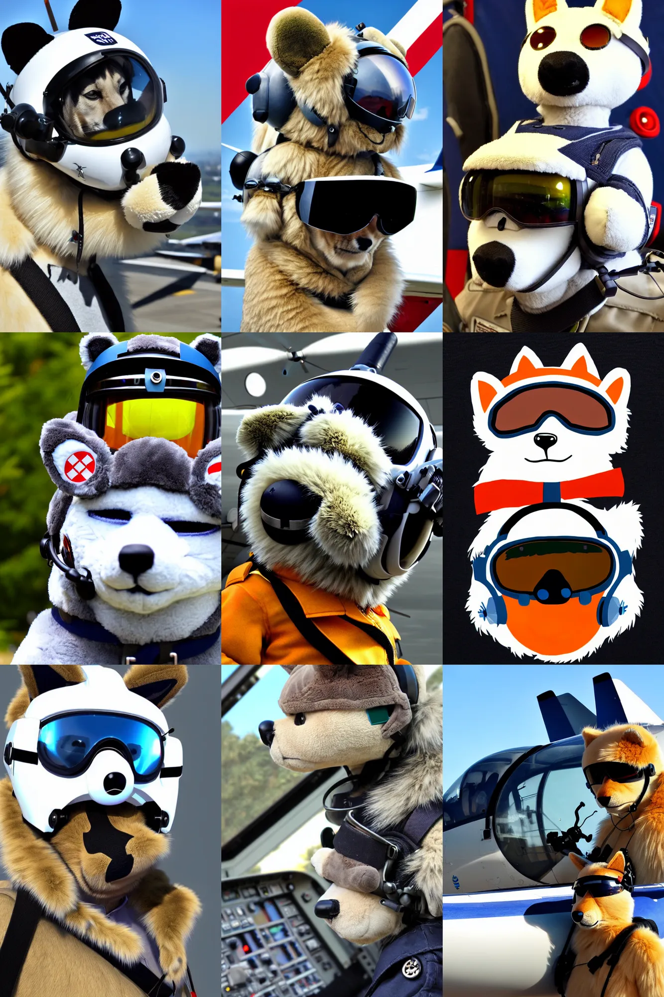 Image similar to furry pilot