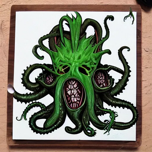 Image similar to flesh eating plant eldritch horror cthulhu