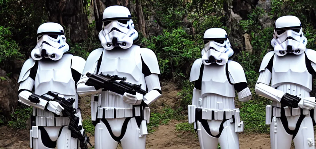 Image similar to storm troopers on vacation in thailand