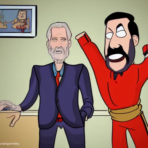 A Realistic Man Next To A Cartoon Man Stable Diffusion OpenArt