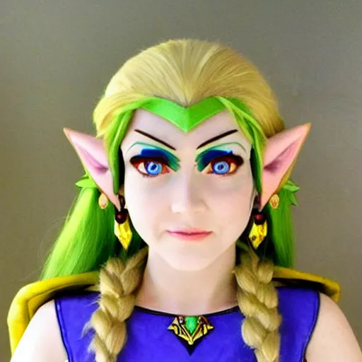 Image similar to Zelda from Legend of Zelda