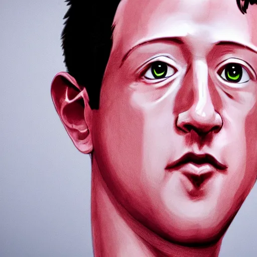 Prompt: cute anime portrait of mark Zuckerberg, 4k,