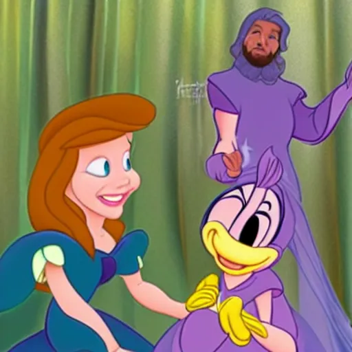 Image similar to Aphex Twin as a Disney Princess