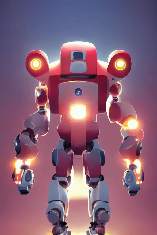 Image similar to metabots medabots medarotto medarot robot minimalist comics, behance hd by jesper ejsing, by rhads, makoto shinkai and lois van baarle, ilya kuvshinov, rossdraws global illumination ray tracing hdr radiating a glowing aura