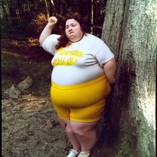 Image similar to fat obese redneck emma watson, kodak gold 2 0 0, 5 0 mm,