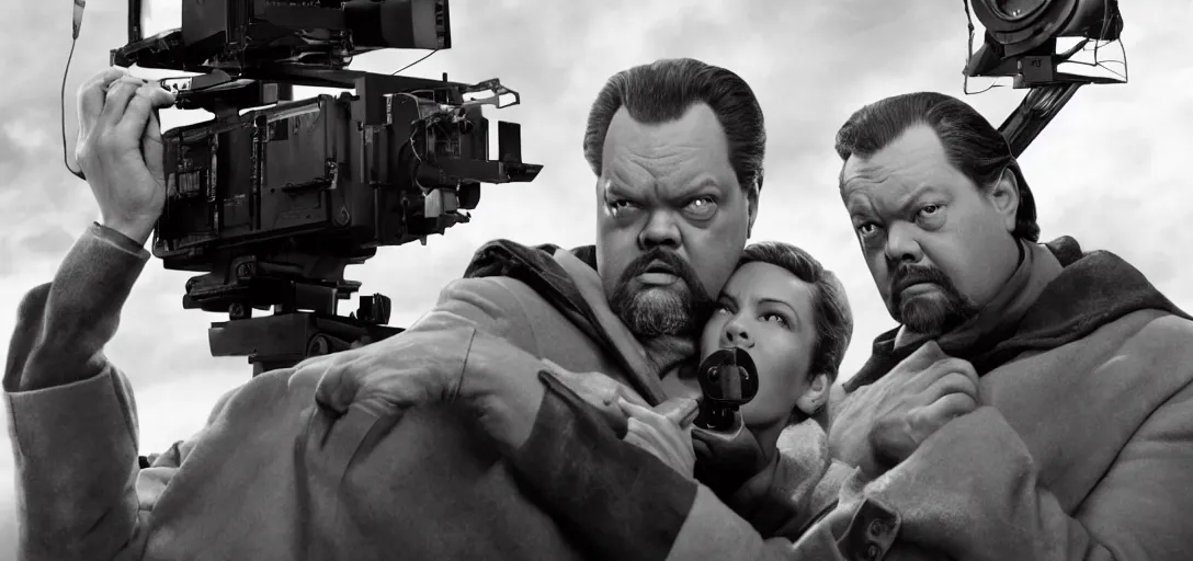 Image similar to a very high resolution image from a new movie. big brother. photorealistic, photography, directed by orson welles