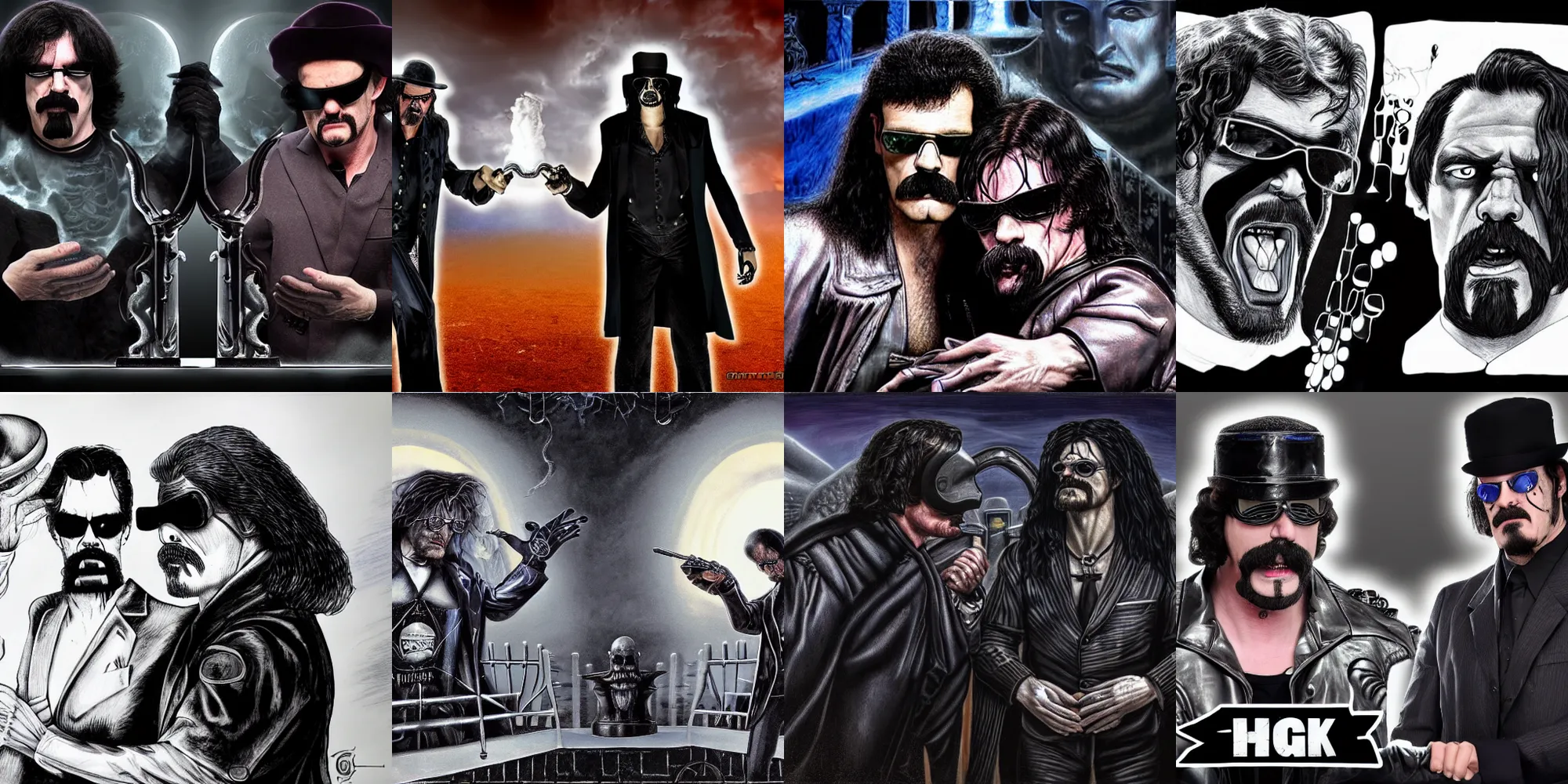Prompt: rematch between doctordisrespect and the undertaker, by giger, highly detailed, 8 k, surreal