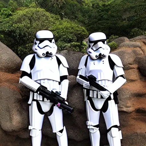 Image similar to storm troopers on holiday in thailand