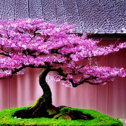 Image similar to beautiful photo of sakura bonsai , hd ,very relaxing