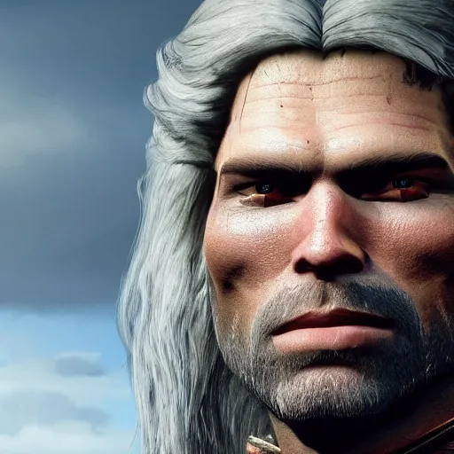 Prompt: anson mount as gerlat in the witcher 3