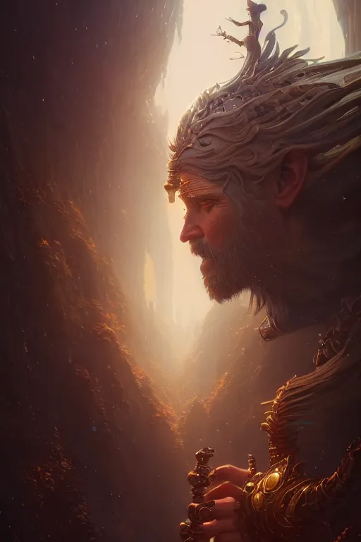 Image similar to highly detailed portrait of god ares, stephen bliss, unreal engine, fantasy art by greg rutkowski, rhads, ferdinand knab, makoto shinkai and lois van baarle, ilya kuvshinov, rossdraws, tom bagshaw, global illumination, radiant light, detailed and intricate environment, steampunk