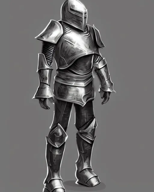 Prompt: fantasy knight armor, concept art, trending on artstation, clean shiny silver with gold trim, symmetrical, flat shading, extremely smooth, orthographic front view, professional awesome, incredible, creative, the best