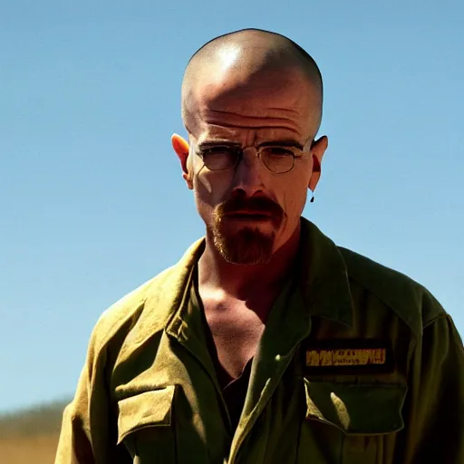 Prompt: jesse from breaking bad in the vietnam war, 4 k, hyper realistic