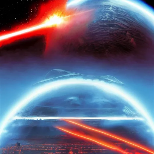 Prompt: planet mustafar from star wars revenge of the sith