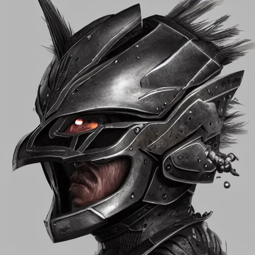 Image similar to a highly detailed headshot portrait of a man wearing epic armor concept art