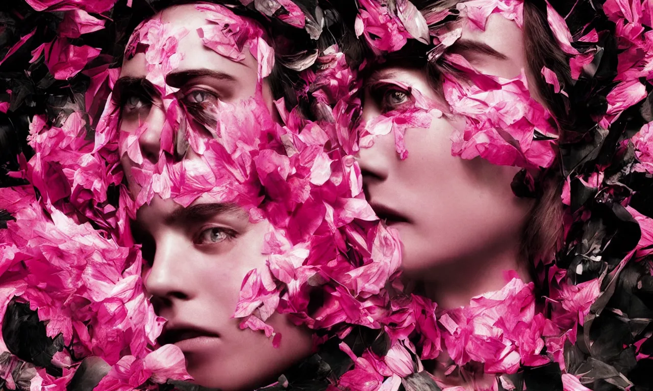 Image similar to portrait fragrance advertising campaign by richard mosse