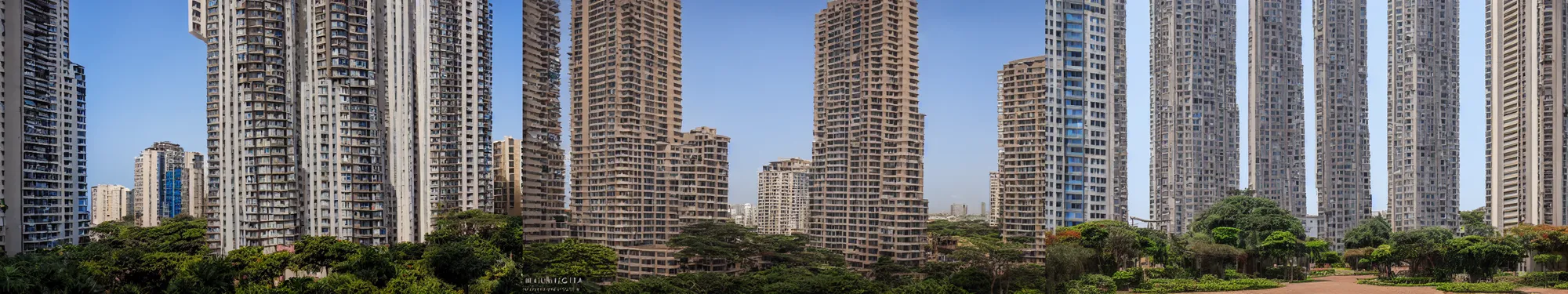 Prompt: Exterior photographs of a tall residential apartments in Nairobi design by Luis Barragán, Architectural photography, 14mm, cinematic photography, high resolution 4k