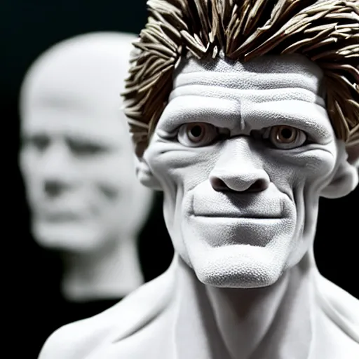 Image similar to willem dafoe made of foam : intricate, elegant, highly detailed, centered, smooth, sharp focus,