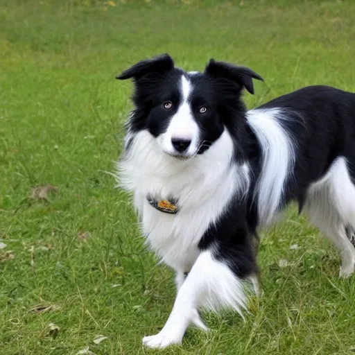 Prompt: border collie named freya