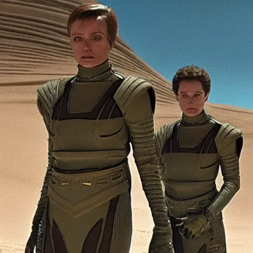 Prompt: visuals from Dune (2021)