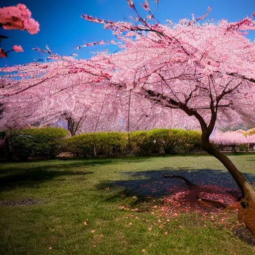 Image similar to fallen sakura tree