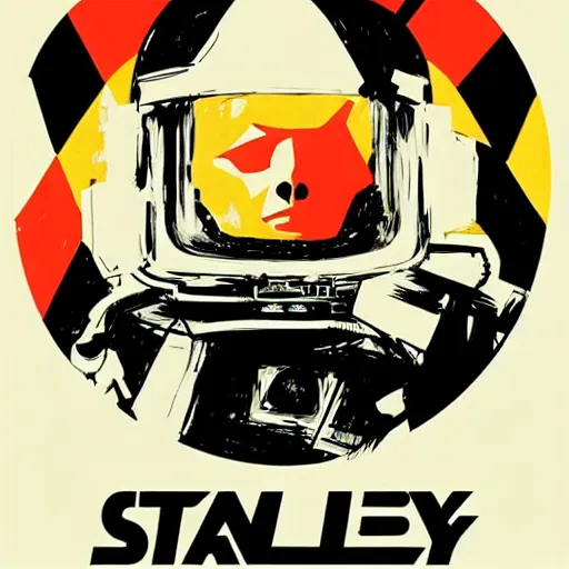Prompt: Stanley Kubrick, 2001: A Space Odyssey by Ashley Wood and Mike Mignola and Drew Struzan, artstation, 60's French sci-fi poster, 4K detailed post processing, footage