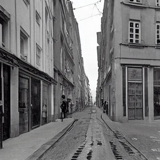 Image similar to une rue de paris en 1 9 6 0