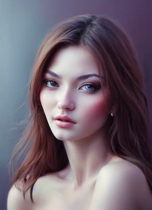 Image similar to photo of a gorgeous young woman in the style of stefan kostic, realistic, sharp focus, 8k high definition, insanely detailed, intricate, elegant, art by stanley lau and artgerm