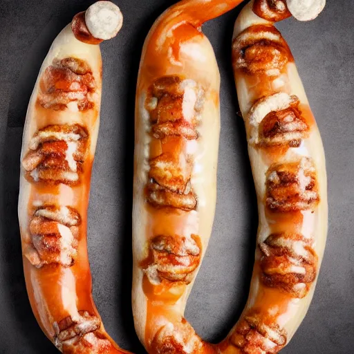 Prompt: anonymous as a sausage, award winning food photography, extremely detailed, artstation, 8 k, sensual lighting, incredible art, wlop, artgerm