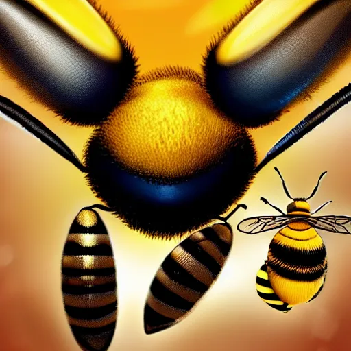 Prompt: bee movie, romance novel cover