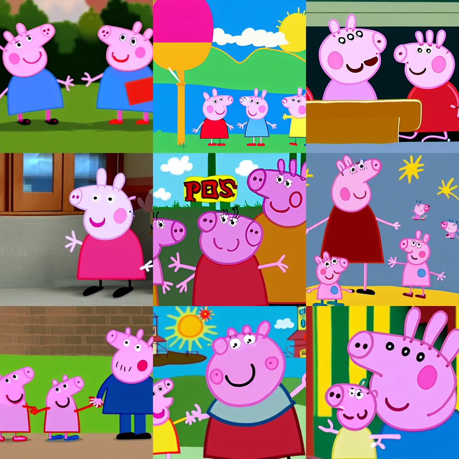 Prompt: peppa pig is an infectious airborne disease