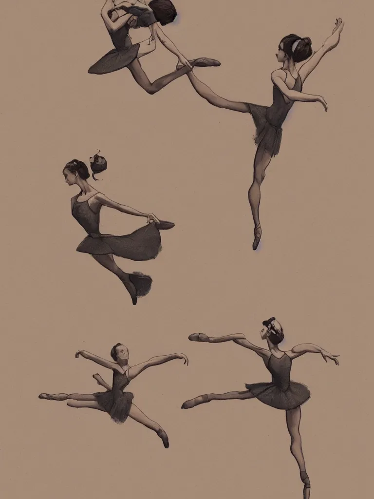 Image similar to ballet by disney concept artists, blunt borders, golden ratio