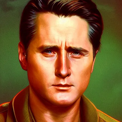 Prompt: a portrait of young martin sheen 3 0 years portraying young captain willard 3 0 years in apocalypse now 1 9 7 9 cinematic lighting, photorealistic, octane render, 8 k, depth of field, 3 d, art by artgerm and greg rutkowski and alphonse mucha and uang guangjian and gil elvgren and sachin ten